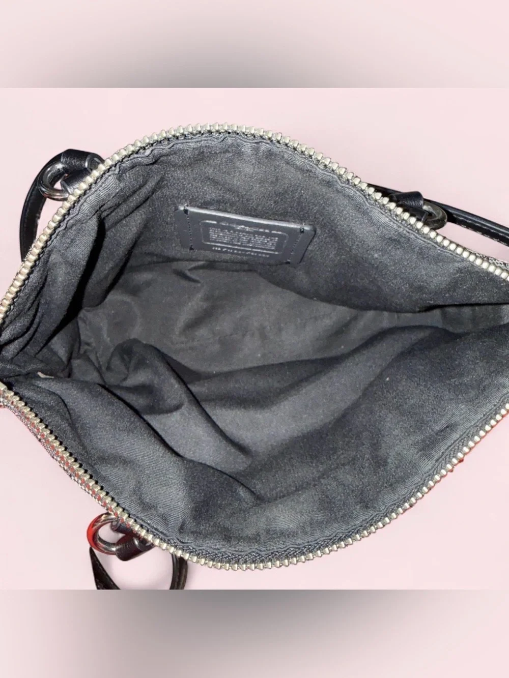COACH Black Signature small hand Bag